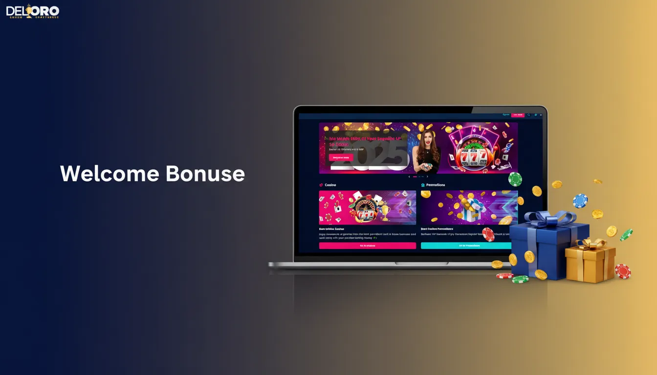 Welcome bonus: 150% up to €10,000 on first deposit. Slots, live casino, sports offers with min deposits, wagering, validity.