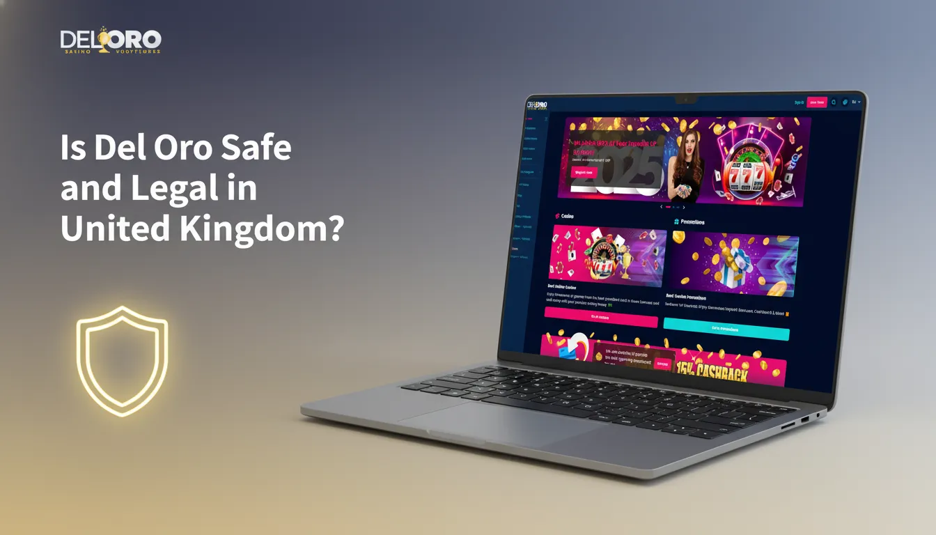 Del Oro in the UK: SSL, verified payments, privacy and responsible gaming; international licence—check Terms for access.