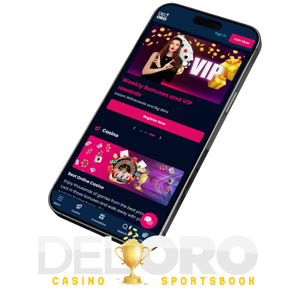 Install the official Del Oro App for Android or iOS devices.
