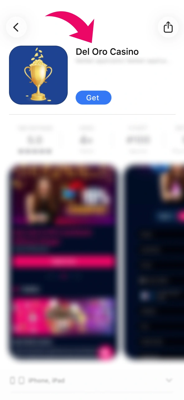 Navigate to the official App Store for the Del Oro App.