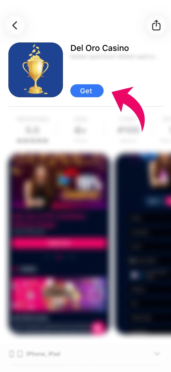 Confirm the Del Oro App iOS installation using your secure credentials.