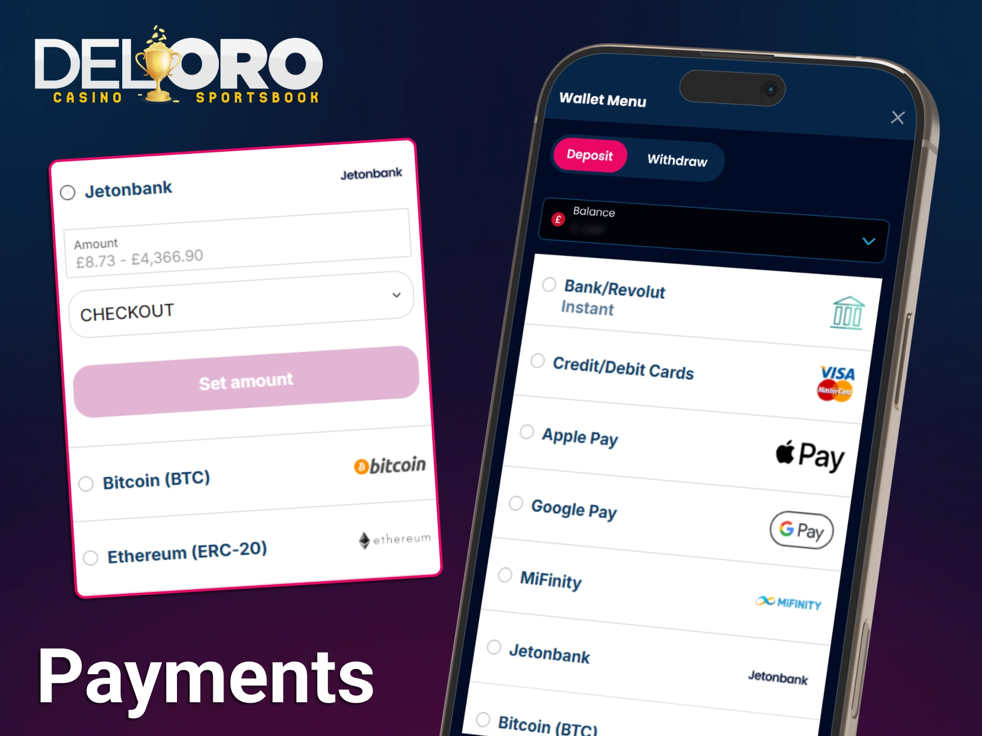Manage your funds safely using the Del Oro App payment methods.