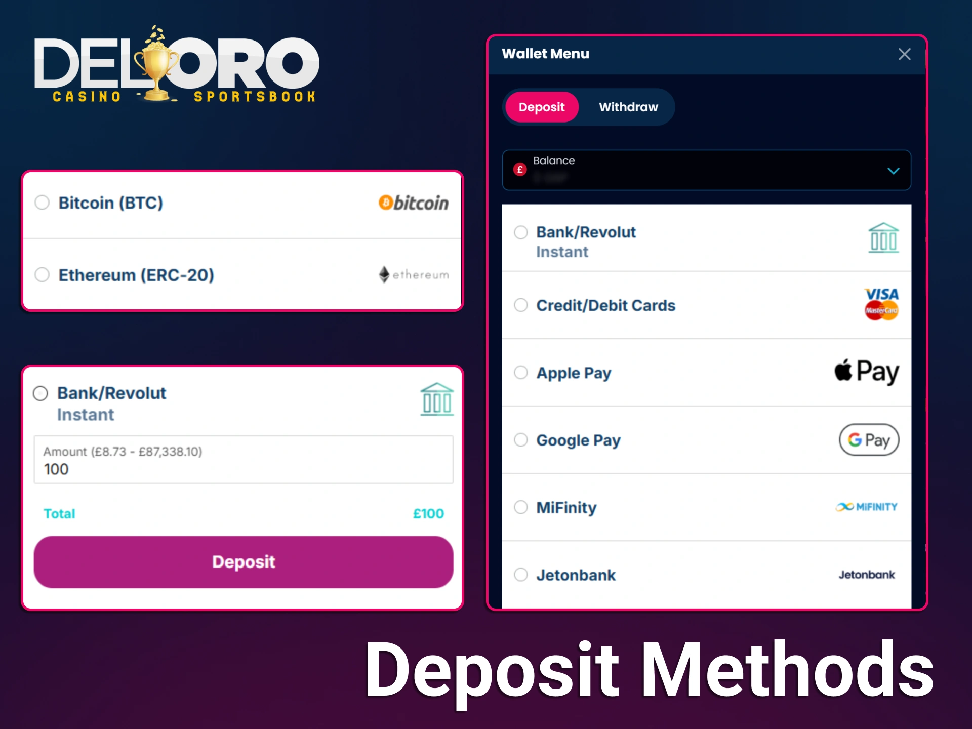 Fund your account and enjoy the Aviator game at Del Oro safely.